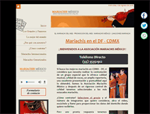 Tablet Screenshot of mariachismexico.org.mx